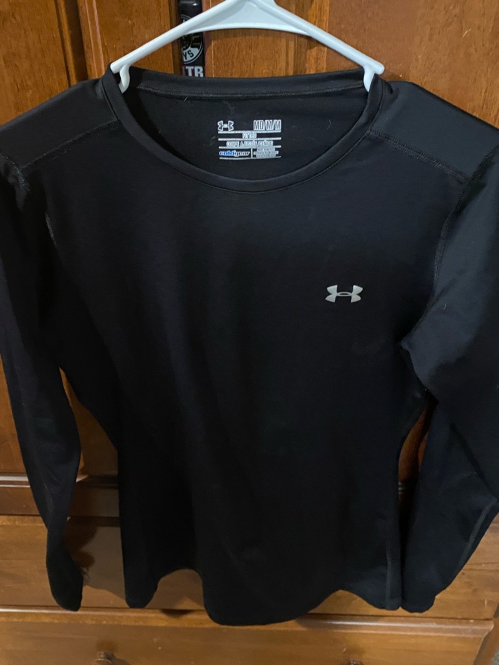 Under Armour Black Long Sleeve Crew Performance Tee